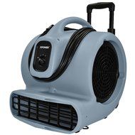 XPOWER P-830H 1-HP 1600-CFM 3 Speed Professional Air Mover with Telescopic Handle and Wheels, 8.5-Amp N4
