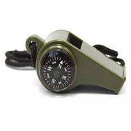 Hiking 3 in1 Outdoor Camping Emergency Survival Gear Whistle Compass Thermometer N4