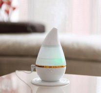 Ultrasonic Water-drop Air Purifier, ELEMO 250ML Cool Mist Humidifier USB Essential Oil Aroma Diffuser with 7 Color... N4