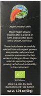 Mount Hagen Organic Instant Regular Coffee, 25 Count Single Serve packet Net wt 1.76 oz (50g) N4