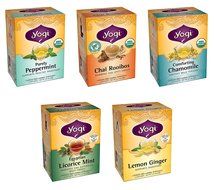 YOGI TEA,5 Flavor variety pack(Pack of 5-16 ct. per box)
