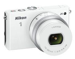 Nikon 1 J4 Digital Camera with 1 NIKKOR 10-100mm f/4.0-5.6 VR Lens (White) (Discontinued by Manufacturer) N9