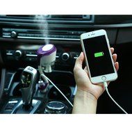 4-in-1 Car Humidifier, CEStore 360&deg; Rotate Portable Mini Car Humidifier Ultrasonic Air Purifier Mist Maker Aromatherapy... N15