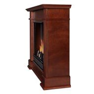 Real Flame Devin Ventless Gel Fireplace Dark Espresso N6