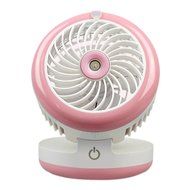 HJIAN Portable Mini Misting Fan Table Fans Humidifier Fan Portable Cooling Mist Fan Rechargeable Humidifier Personal... N17