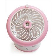 HJIAN Portable Mini Misting Fan Table Fans Humidifier Fan Portable Cooling Mist Fan Rechargeable Humidifier Personal... N19