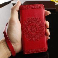 iPhone 6 Plus/6s Plus 5.5 Flower Wallet Case-Auroralove 3D Red iPhone 6 Plus/6s Plus 5.5 Classic Ethnic Mandala... N7