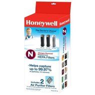 1 X Honeywell HRF-N2 True HEPA Replacement Filter (Filter N) - 2 Pack