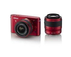 Nikon 1 J1 10.1 MP HD Digital Camera System with 10-30mm VR 1 NIKKOR Lens, 8 GB SD Card, and Case (White) N3