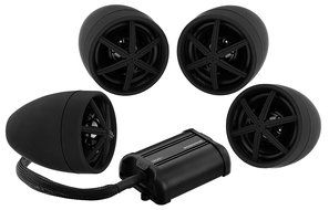 BOSS AUDIO MC600B Chrome 800 watt Motorcycle/ATV Sound System with Bluetooth Audio Streaming, One Pair of 3 Inch... N2
