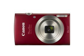 Canon PowerShot ELPH 180 (Red) with 20.0 MP CCD Sensor and 8x Optical Zoom