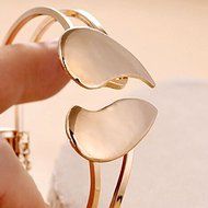 New Women Heart Bracelet 18K Gold Plated Bangle Fashion Jewelry Gift N4