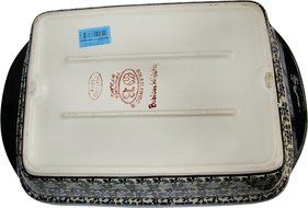 Boleslawiec Stoneware - Polish Pottery Lasagna Baker "Eva's Collection "Martina" N4