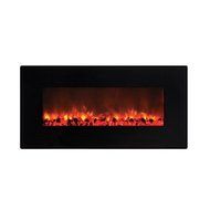 Y Decor FP900 36" Wall Mount Electric Fireplace, Medium, Black