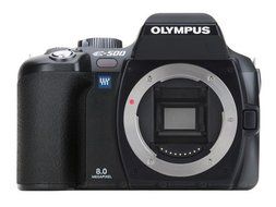 Olympus Evolt E500 8MP Digital SLR with 14-45mm f/3.5-5.6 &amp; 40-150mm f/3.5-4.5 Zuiko Lenses N2