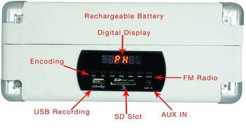 Boytone Bundle Package BT-101TBWT Turntable, AC-DC Built in Rechargeable Battery, 2 Speakers, 3 Speed, LCD Display...