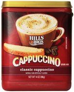 Hills Bros., Classic Cappuccino, 14oz Canister (Pack of 3) N2