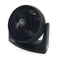 8 inch High Velocity Quiet Oscillation Adjustable 3 Speed Round Floor, Table, Desk and Wall Mount Turbo Fan, Black