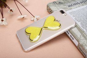 iPhone 7 Plus Case,Phezen Bling Glitter Soft Gel Clear TPU Case for iPhone 7 Plus,Glow in the Dark Luminous Heart... N33
