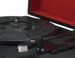 Digitnow！Audio Vinyl Motion | Portable Briefcase Style Turntable with Built-in Stereo Speakers and USB Conversion...