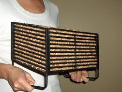 Wood Pellet Basket Heater, Alternative Heating Source Using Wood Pellets in Your Wood Stove or Fireplace