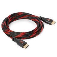 BAM Braided HDMI Cable with Gold Plated Connectors, 10-Feet, 3-Pack