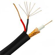 C&amp;E CNE40865 1000-Feet RG59 Siamese Coaxial/Power Cable, Solid Core (Copper) Coax, 18/2 Stranded Copper Power,... N2
