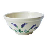 Large Ceramic Casserole Baker and Oven to Table 1 1/2 Quart Deep Serving Dish with Decorative Hand Painted Lavender... N17