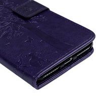 iPhone 7 Plus Case (5.5 inch) - Wallet Flip Folio Stand Case Embossed Flower Tree PU Leather Case Shockproof Soft... N21