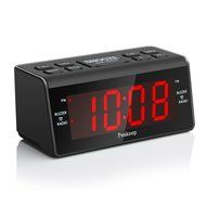 Peakeep Alarm Clock AM FM Radio with Dual Alarm, Snooze and Sleep Timer, Large LED Display with Adjustable Brightness... N3