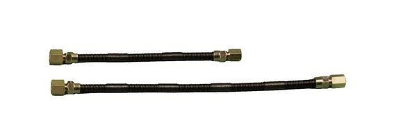 Dreffco 3/8" x 12" Non-Whistle Gas Flex Line for NG or LP Fire Pits and Fireplaces
