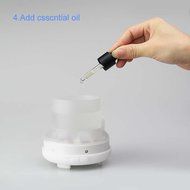 Codo 100 ml Aromatherapy Essential Oil Diffusers Portable Ultrasonic Cool Mist Aroma Humidifier with Color LED... N6