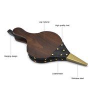 Wood Bellows, Pretty Handy Fireplace Bellows 16" x 7" Air Bellow Fireplace Blower Leather Bellows Fire Bellows...