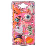 Spritech(TM) 3D Handmade Crystal Phone Case for Motorola Droid Turbo,Helloween Style Monster Pumpkin Design Smartphone... N9