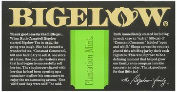 Bigelow Plantation Mint Tea Bags - 20 ct N5