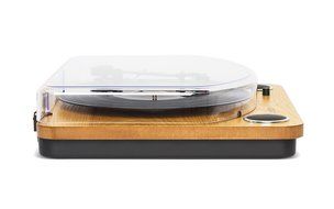 ION Audio Max LP | 3-Speed Belt Drive Turntable with Built-In Speakers &amp; 1/8" Aux Input (Glossy Piano Black) N3