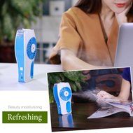 Meyoung Handheld USB Misting Fan with Personal Cooling Humidifier for Moisturizing, Home, Office and Travel (Blue) N8