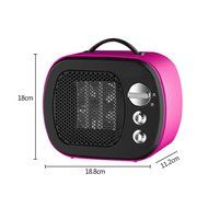 Rubility New Mini Household Warmer Speaker Shape Heater 500w (White)