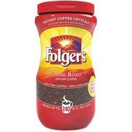 Folgers Classic Roast Instant Coffee Crystals - 16 Oz (Pack of 2)