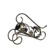 Spritech(TM) European Vintage Style Portable Wine Rack Bronzed Metal Bottle Iron Holder N4
