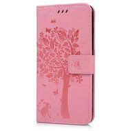 iPhone 7 Plus Case (5.5 inch) - Wallet Flip Folio Stand Case Embossed Flower Tree PU Leather Case Shockproof Soft... N43