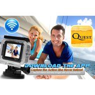 Sound Around GDV995BK HD Video Recording Gear Pro Quest Wi-Fi Action Camera/Camcorder, Full HD 1080p Video, 16...