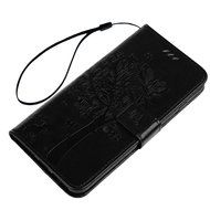 iPhone 7 Plus Case (5.5 inch) - Wallet Flip Folio Stand Case Embossed Flower Tree PU Leather Case Shockproof Soft... N46