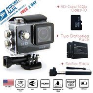USATREKKER&reg; W9 Wifi 12mp 170 Degree 1080p 2 inc LCD Digital Waterproof Car Bike Helmet Sports Action Camera Set... N2