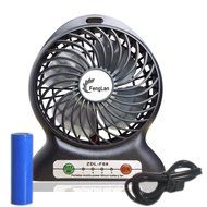 FengLan Portable Lithium Battery Fan 4-inch Vanes 3 Speeds Rechargeable Desktop Fan Mini Desk Fan Portable Handheld... N8