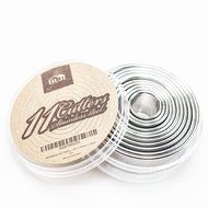 HUJI Stainless Steel Professional Plain Round Pastry Dough Cutter Set for Baking Cookies Pie Pops Kitchen (1,... N9