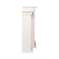 Tennyson Electric Fireplace w/ Bookcases - Ivory N24
