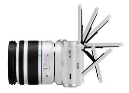 Samsung NX300M 20.3MP CMOS Smart WiFi &amp; NFC Mirrorless Digital Camera with 18-55mm Lens and 3.3" AMOLED Touch... N4