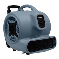 XPOWER P-830H 1-HP 1600-CFM 3 Speed Professional Air Mover with Telescopic Handle and Wheels, 8.5-Amp N5