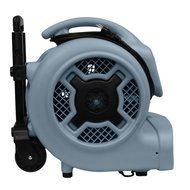 XPOWER P-830H 1-HP 1600-CFM 3 Speed Professional Air Mover with Telescopic Handle and Wheels, 8.5-Amp N6